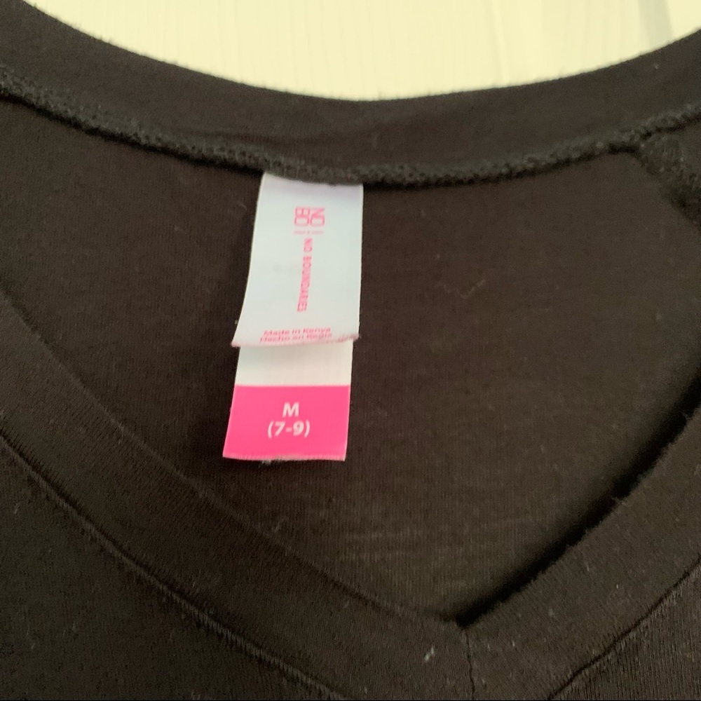 No Boundaries Black Cold Shoulder Top Medium - Picture 2 of 6